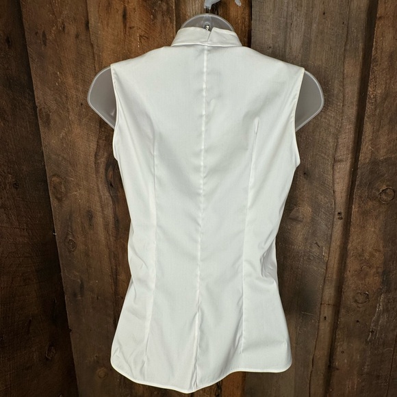 Akris Architecture Collection Stand-collar Blouse in White- Size 2 - NWT - Picture 10 of 16